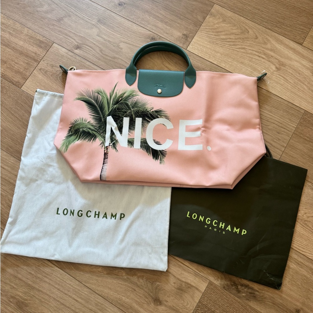 Longchamp Rare Special Edition NICE/Negresco Hotel Large Pliage Bag